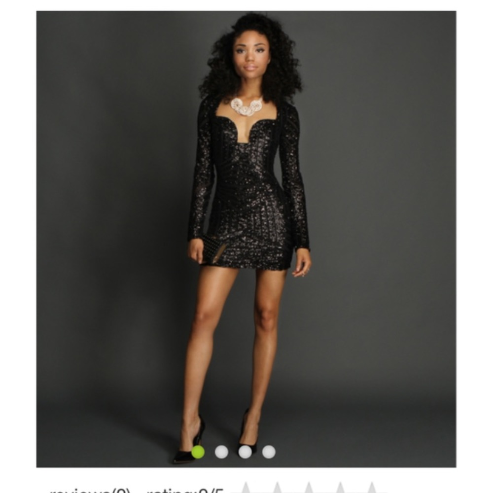 Black sequins dress